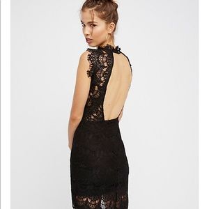 Free people lace open back dress